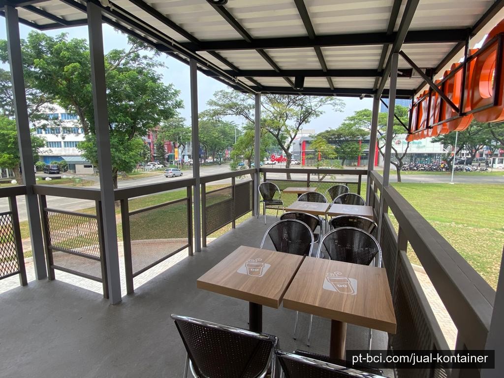 Desain Cafe Kontainer Tingkat PT BCI